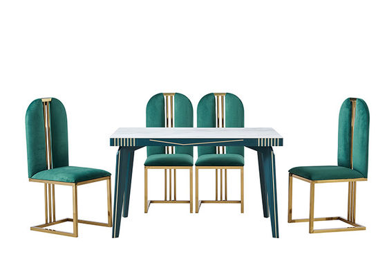 Table de salle à manger de luxe légère moderne de restaurant de panneau de roche