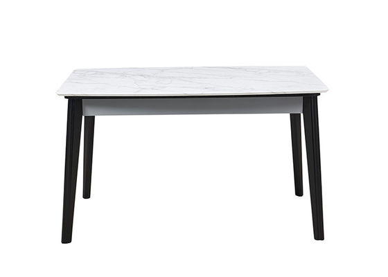 Table de salle à manger en bois solide d'ardoise de rock moderne de restaurant