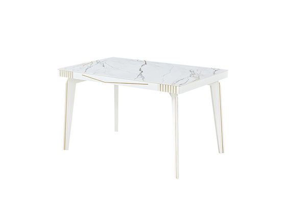 Table de salle à manger en pierre de l'ardoise ISO14001 marbrée par minimaliste