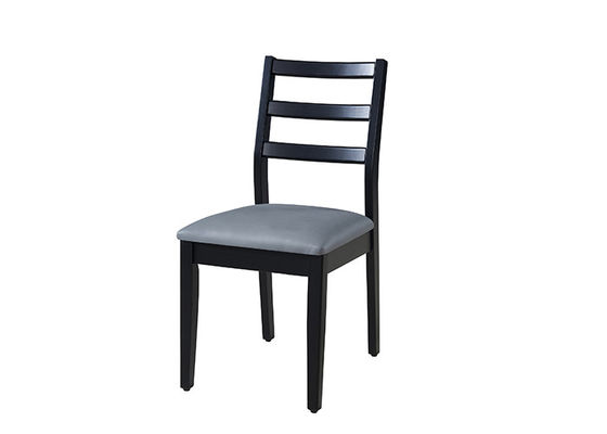 ISO9001 Gray Upholstered Dining Chairs foncé