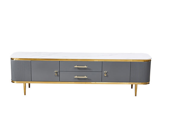 Ensemble de table basse d'unité du salon TV en métal de plat de roche