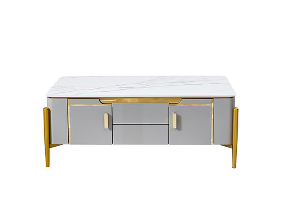 Ensemble en pierre de table basse d'unité de la dalle TV du marbre ISO18001