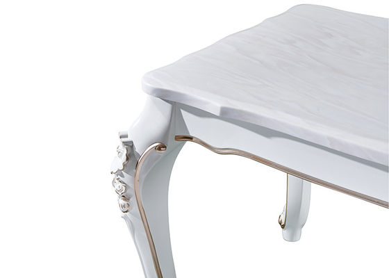 Table de salle à manger de marbre forte et durable d'ISO9001 de rectangle