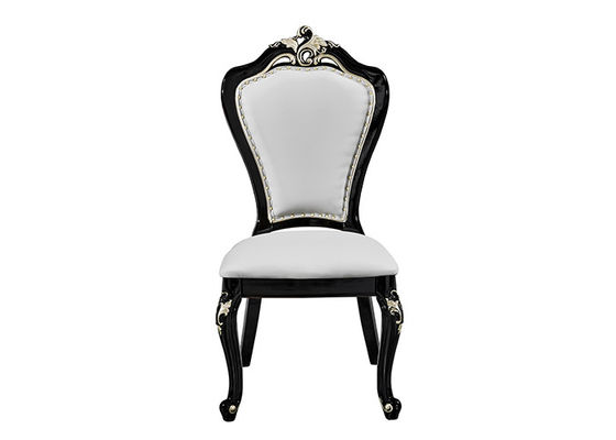 Chaises en cuir blanches fortes et durables de restaurant
