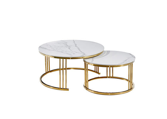 Table de salle à manger de marbre de cercle de café de salon de mode