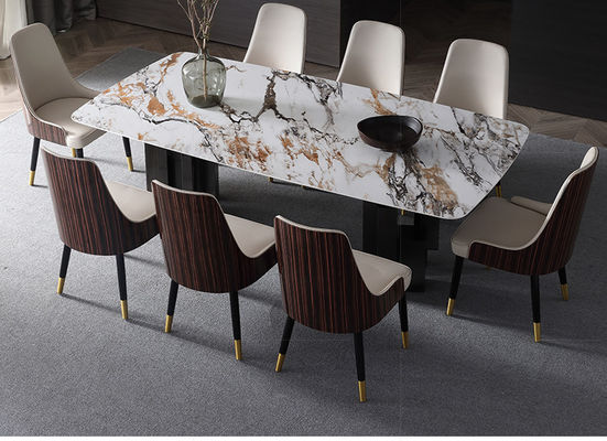 Table de salle à manger de marbre de luxe propre de mode facilement