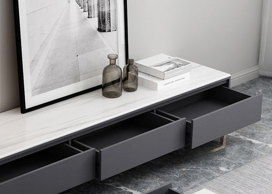 Table basse assortie d'unité du minimaliste TV avec des tiroirs