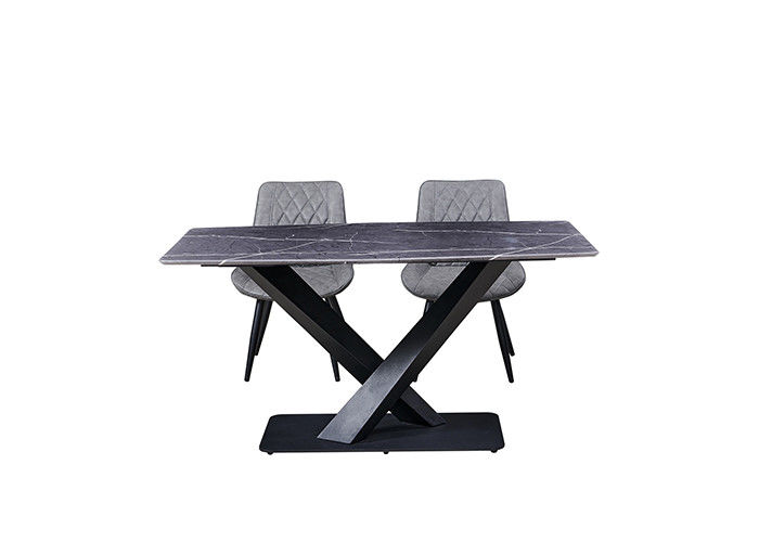Table de salle à manger d'hôtel d'ardoise de roche de résistance à l'abrasion