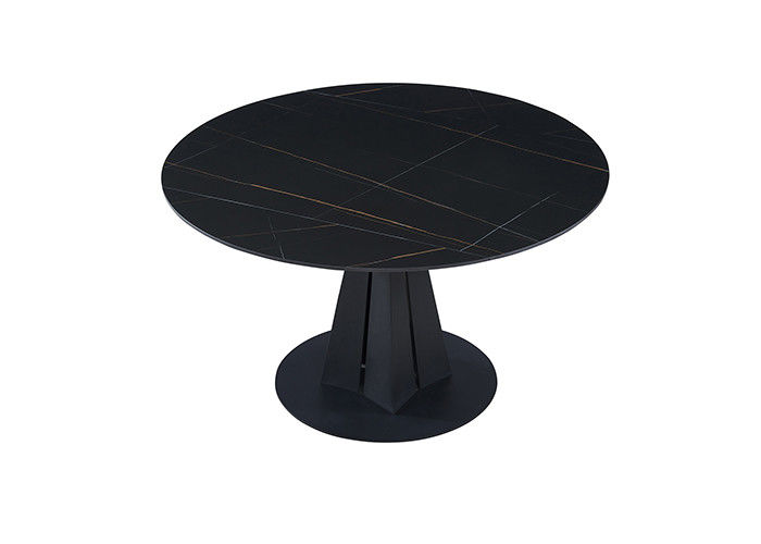 Table de salle à manger élégante à la maison moderne de marbre de cercle