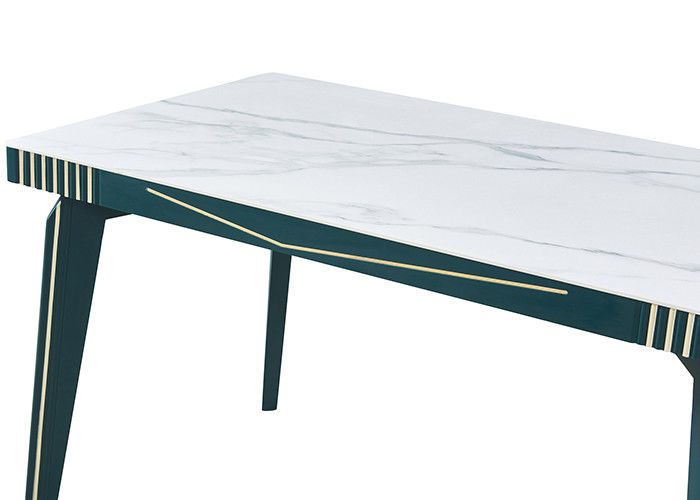 Table de salle à manger de luxe légère moderne de restaurant de panneau de roche