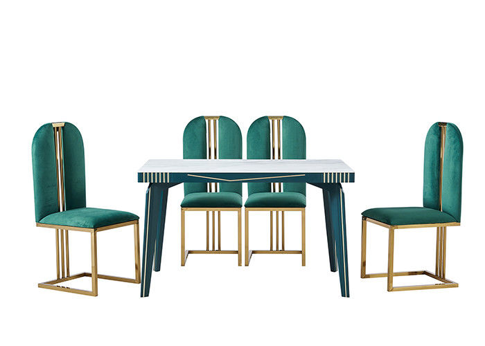 Table de salle à manger de luxe légère moderne de restaurant de panneau de roche