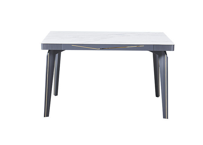 Moderne de luxe de table de salle à manger de famille de panneau de roche de mode