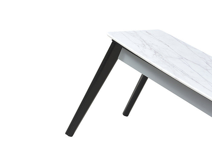 Table de salle à manger d'ardoise de meubles de salle à manger de dalle de roche