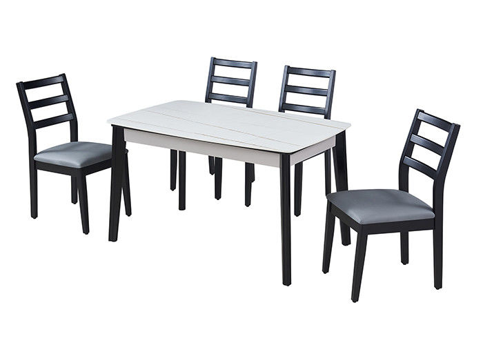 Table de salle à manger simple d'ardoise du panneau 130x80x76cm de rock moderne