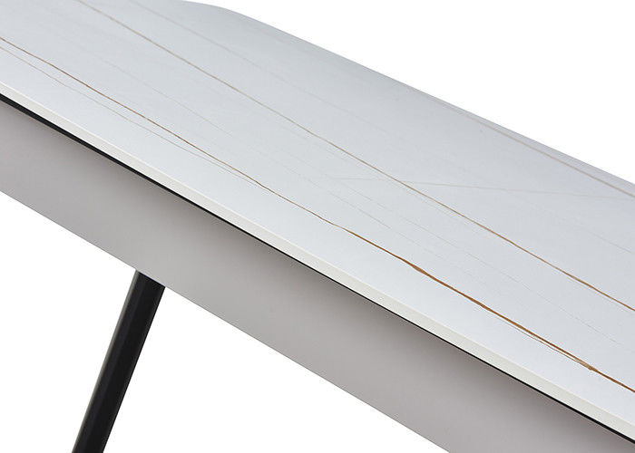 Table de salle à manger simple d'ardoise du panneau 130x80x76cm de rock moderne