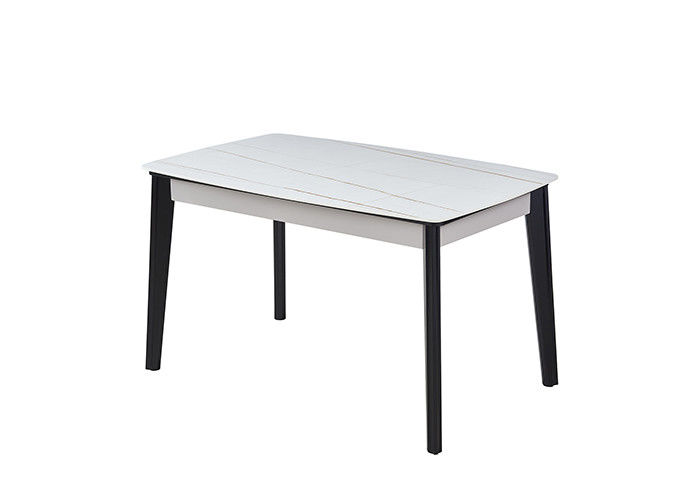 Table de salle à manger simple d'ardoise du panneau 130x80x76cm de rock moderne