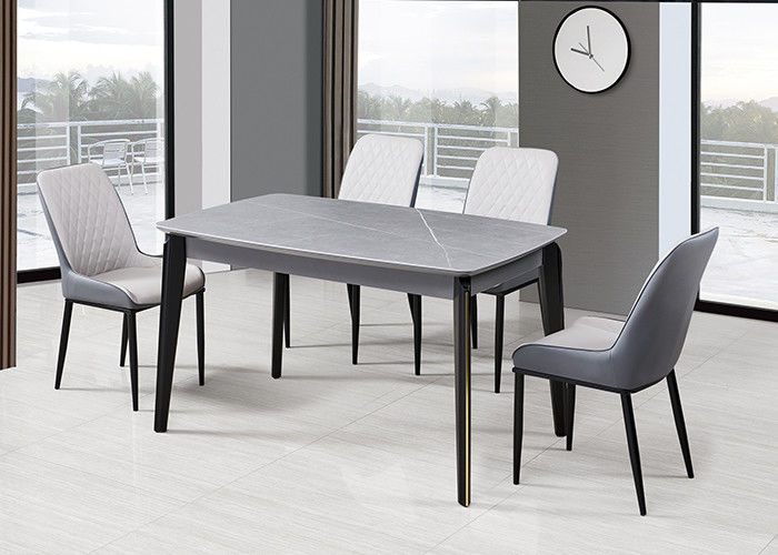 Table de salle à manger moderne de forces de défense principale de panneau de roche de la mode ISO9001