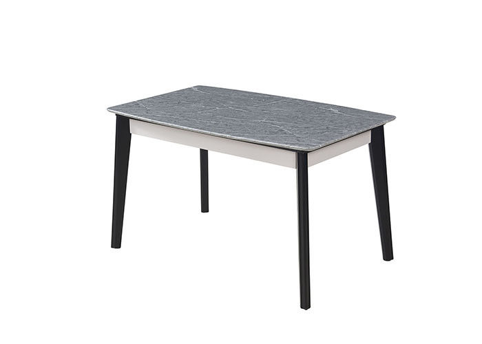 Table de salle à manger de marbre nordique à la mode en bois solide