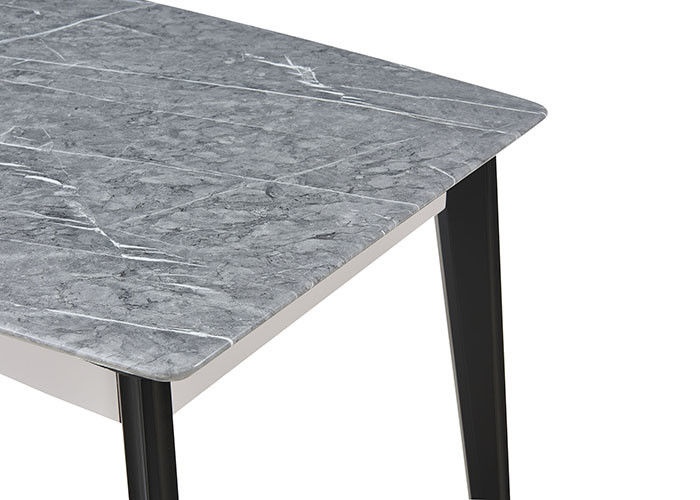 Table de salle à manger de marbre nordique à la mode en bois solide