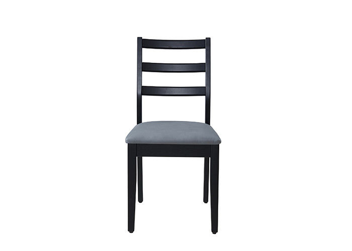 Chaises tapissées noires simples et élégantes de salle à manger