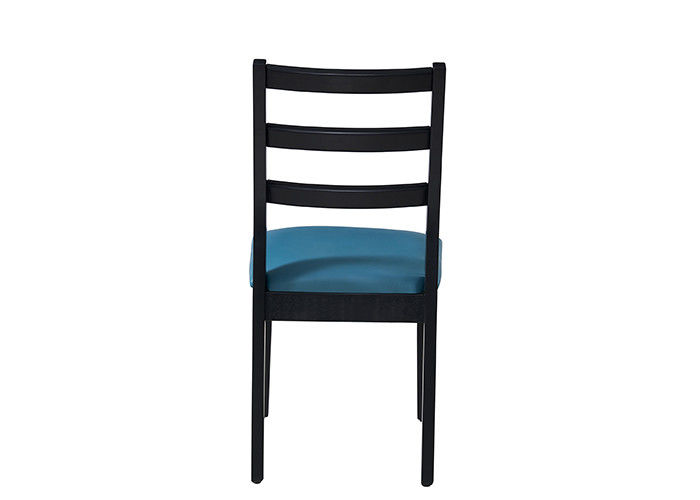 Bleu en bois solide d'hôtel tapissé dinant des chaises