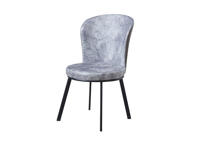Lumière moderne Gray Upholstered Dining Chairs de bureau