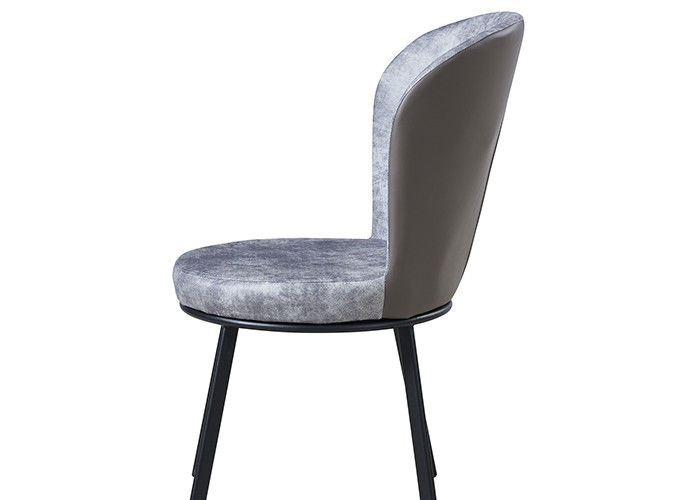 Lumière moderne Gray Upholstered Dining Chairs de bureau