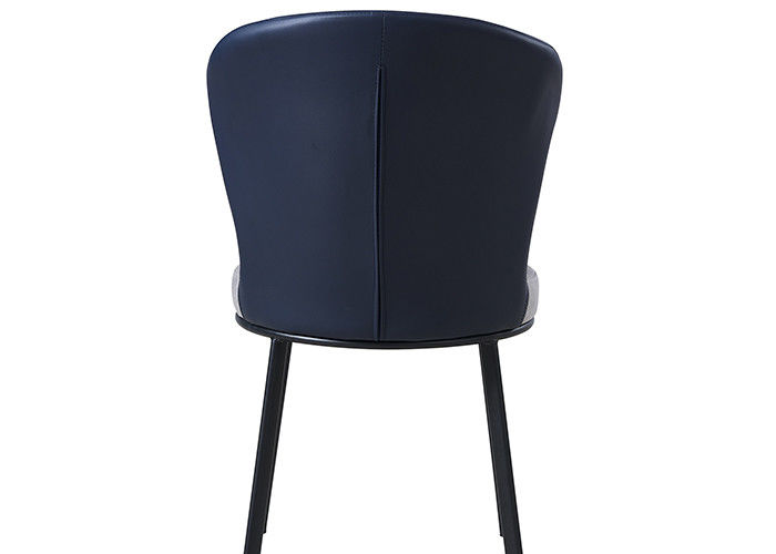 Famille Grey Upholstered Dining Chair de fer travaillé