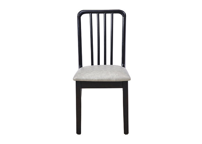 Chaises tapissées en bois d'éponge de similicuir, chaises latérales tapissées sans bras