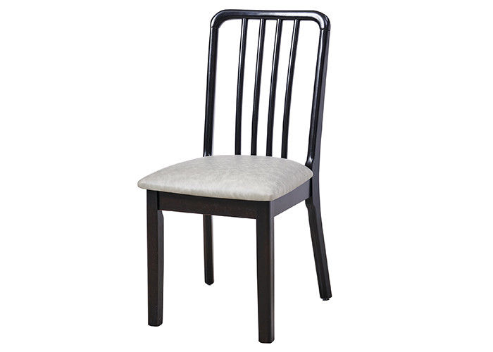 Chaises tapissées en bois d'éponge de similicuir, chaises latérales tapissées sans bras