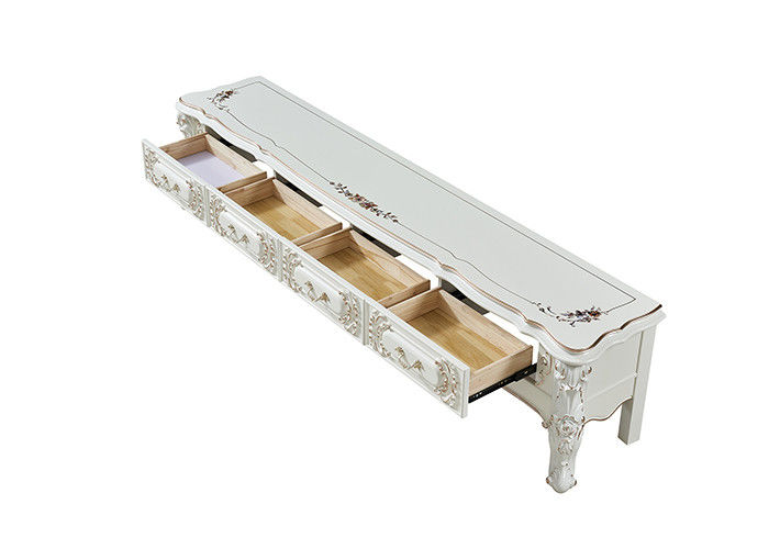 Cabinet européen en bois solide de table basse de style de résine