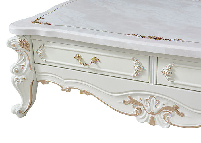 Ensemble TV de Cabinet en bois solide et de table basse du granit généreux