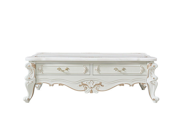 Rétro noble et table basse de salle à manger élégante de résine de forces de défense principale
