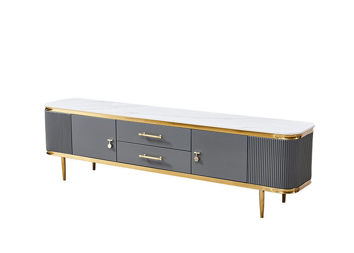 Ensemble de table basse d'unité du salon TV en métal de plat de roche