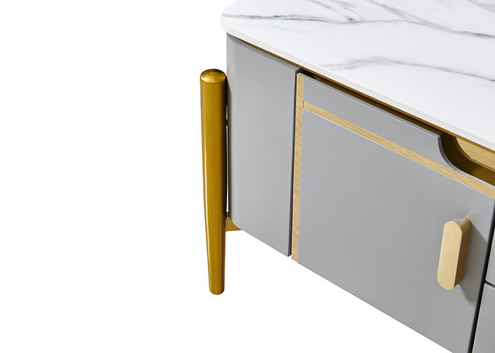 Unité et table basse de luxe légères de la dalle TV de roche