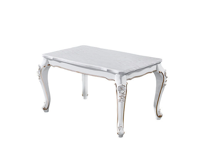 Table de salle à manger de marbre forte et durable d'ISO9001 de rectangle