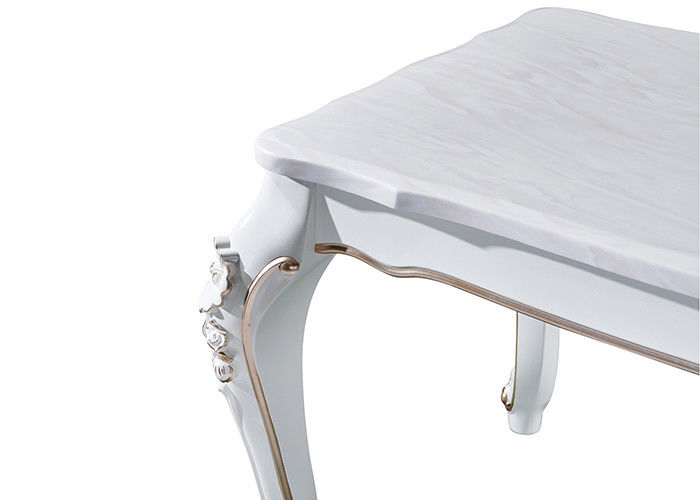 Table de salle à manger de marbre forte et durable d'ISO9001 de rectangle