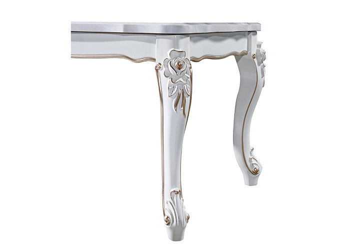 table de salle à manger supérieure de marbre blanche de 80cmx130cmx75cm