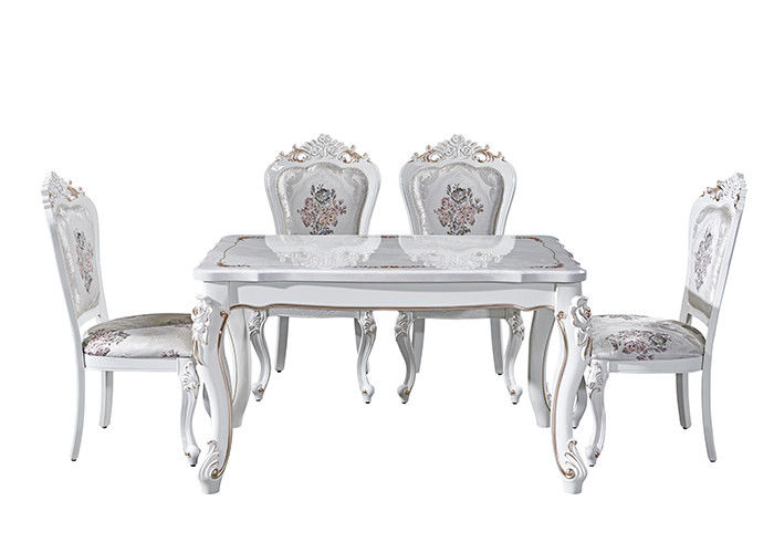 table de salle à manger supérieure de marbre blanche de 80cmx130cmx75cm