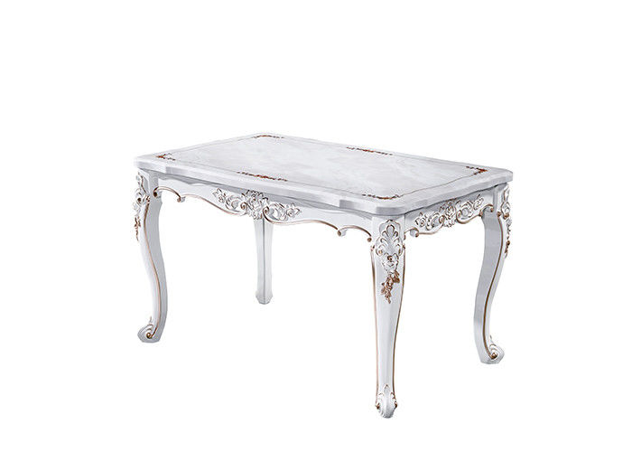 Table de salle à manger de marbre solide classique noble, table de salle à manger de restaurant