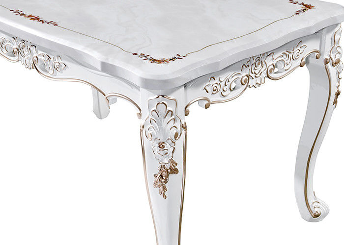 Table de salle à manger de marbre nordique de rétro taille de 75cm H-1198 C-34