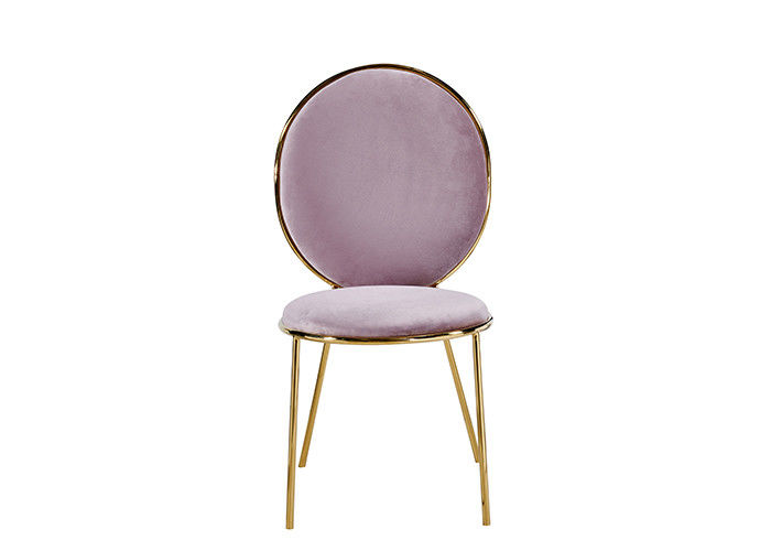 Le banquet concis rose garnissent en cuir capitonné dinant des chaises