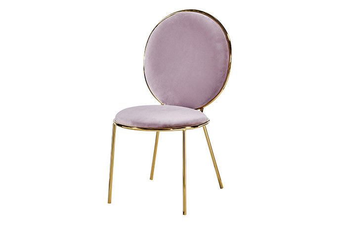 Le banquet concis rose garnissent en cuir capitonné dinant des chaises