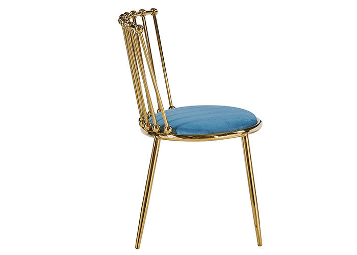 Cuir d'acier inoxydable de bibliothèques et chaises dinantes en acier