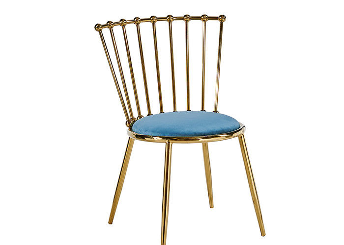 Cuir d'acier inoxydable de bibliothèques et chaises dinantes en acier