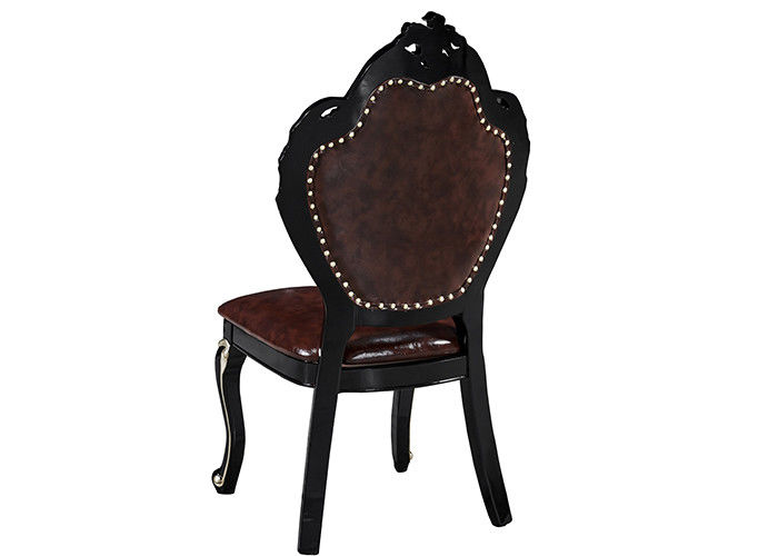 Chaises dinantes européennes en bois solides généreuses d'éponge