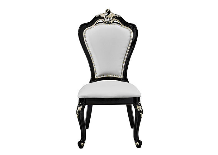 Chaises en cuir blanches fortes et durables de restaurant