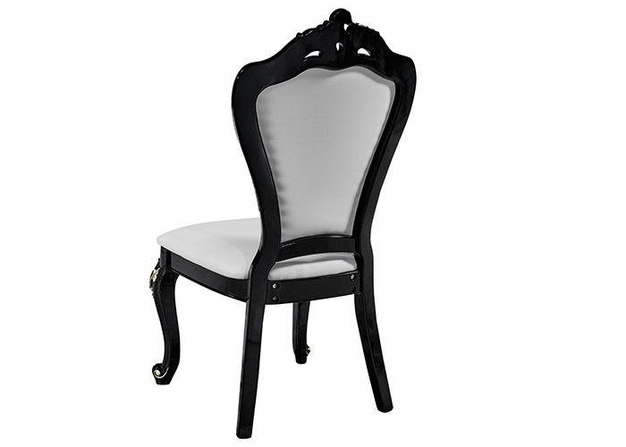 Chaises en cuir blanches fortes et durables de restaurant
