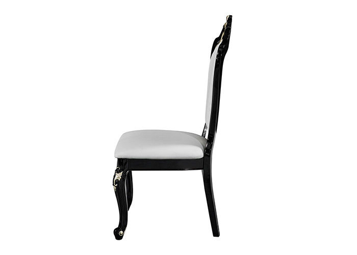 Chaises en cuir blanches fortes et durables de restaurant