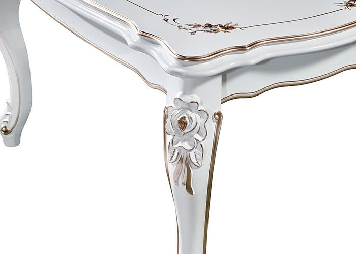 Table de salle à manger minimaliste de luxe européenne en bois solide